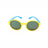 Farmamoda Lunettes de soleil polarisées pour enfants jaunes et bleues, 25 gr