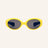 Lunettes de soleil polarisées pour enfants Farmamoda, jaune et bleu ciel, 25 gr
