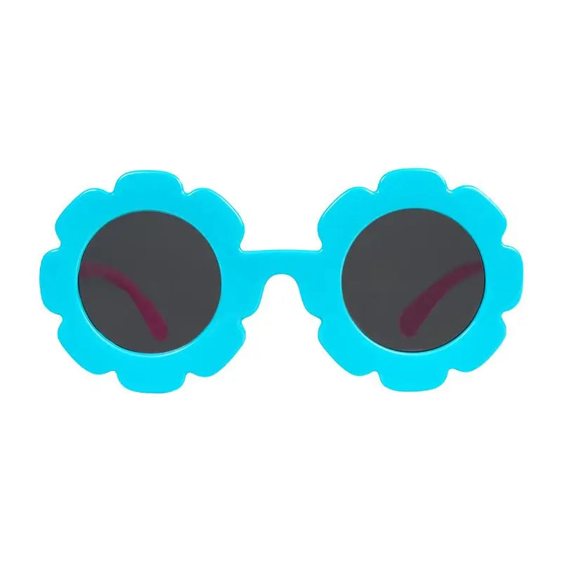 Farmamoda Lunettes de soleil polarisantes pour enfants, fleurs bleues et roses, 25 gr