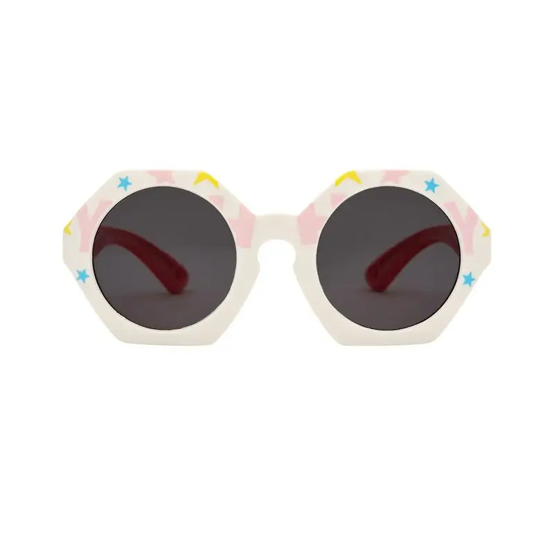 Lunettes de soleil polarisées pour enfants Farmamoda, blanc et rouge, 25 gr