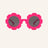 Farmamoda Lunettes de soleil polarisées pour enfants Fuchsia Flower and Pink, 25 gr