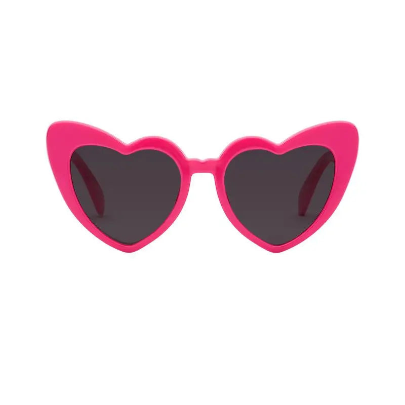 Lunettes de soleil polarisées pour enfants Farmamoda Heart Fuchsia & Pink, 25 gr