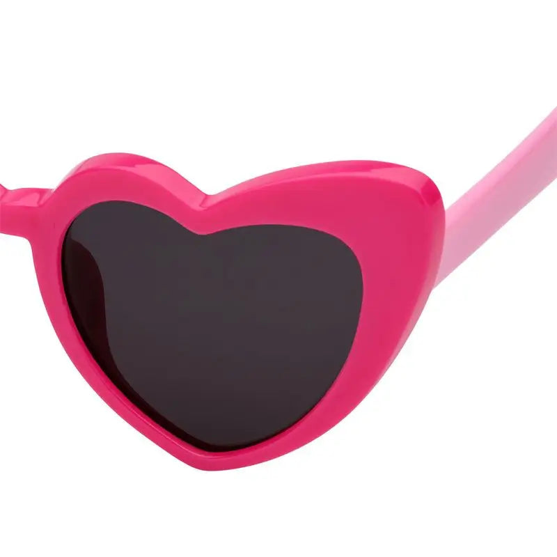 Lunettes de soleil polarisées pour enfants Farmamoda Heart Fuchsia & Pink, 25 gr