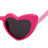 Lunettes de soleil polarisées pour enfants Farmamoda Heart Fuchsia & Pink, 25 gr