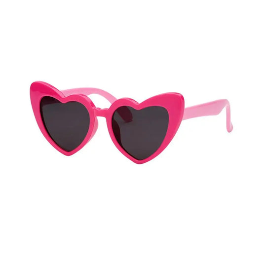 Farmamoda Children's Polarised Sunglasses Heart Fuchsia & Pink, 25 gr