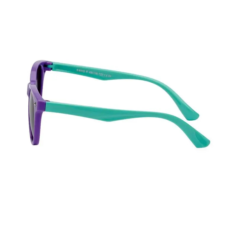 Farmamoda Lunettes de soleil polarisantes pour enfants Purple & Green Oval, 25 gr