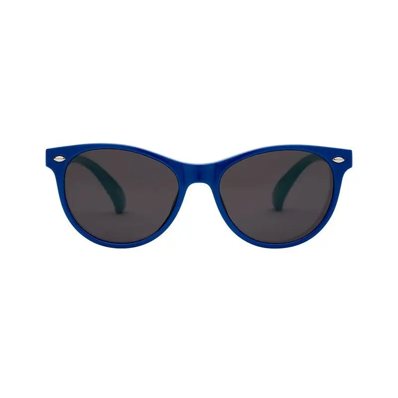 Farmamoda Lunettes de soleil ovales polarisées pour enfants, bleu marine et bleu ciel, 25 gr
