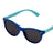 Farmamoda Lunettes de soleil ovales polarisées pour enfants, bleu marine et bleu ciel, 25 gr