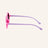 Farmamoda Lunettes de soleil polarisantes pour enfants, roses et violettes, rondes, 25 gr