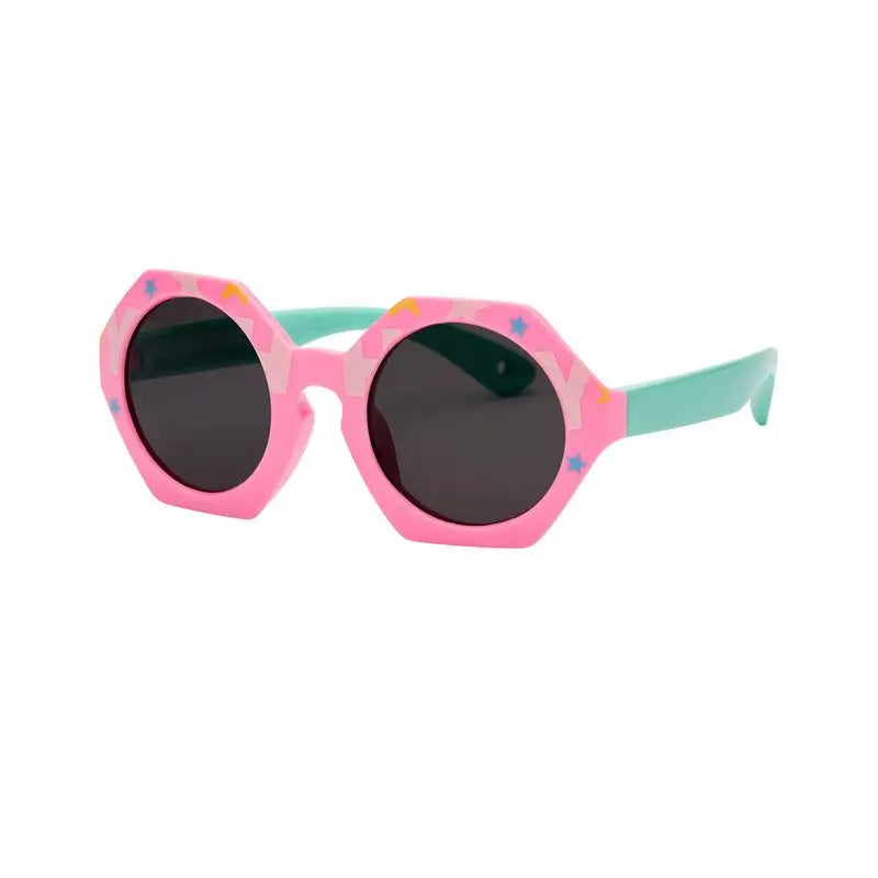 Farmamoda Children's Polarised Sunglasses Green And Pink, 25 gr