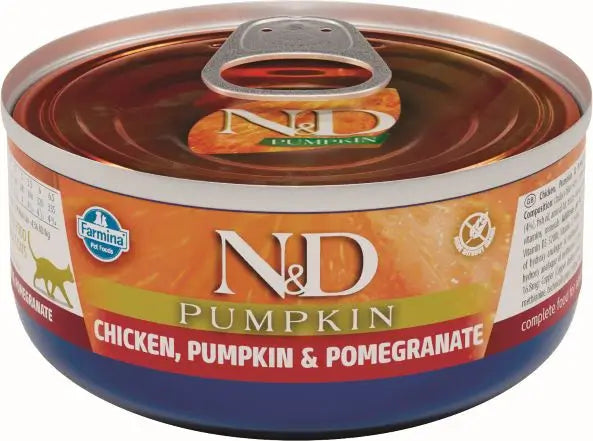 Farmina N&D Cat Pumpkin Chicken 24X70Gr Box, wet food for cats