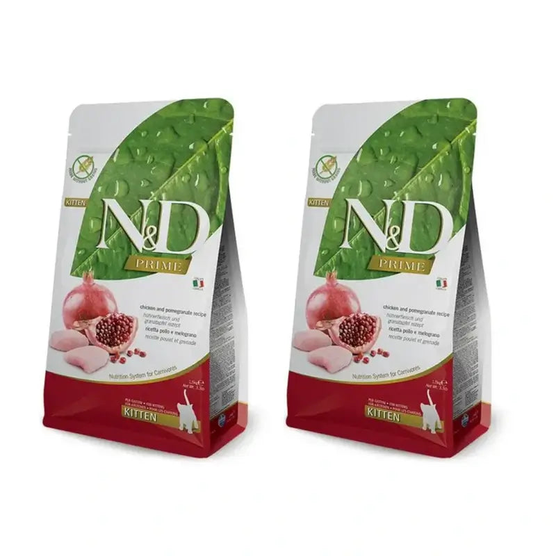 Farmina N&D Cat Kitten Prime Chicken 10Kg, Kitten Food, Pack Of 2