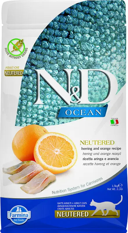 Farmina N&D Cat Ocean Neutered 1,5Kg, cat food