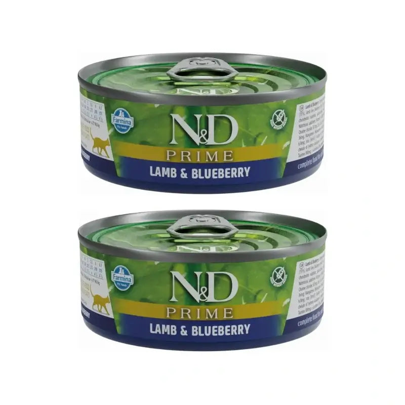 Farmina N&D Cat Prime Lamb & Cranberry Box 30X70Gr, Pack Of 2