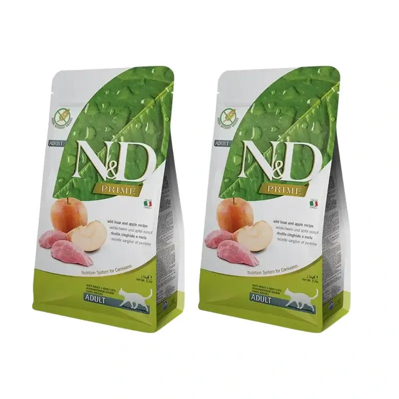 Farmina N&D Cat Prime Jabali 5Kg, Cat Food, Pack Of 2