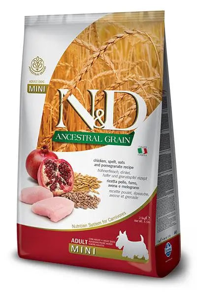 Farmina N&D Dog Ancestral Mini Chicken 2,5Kg, dog food