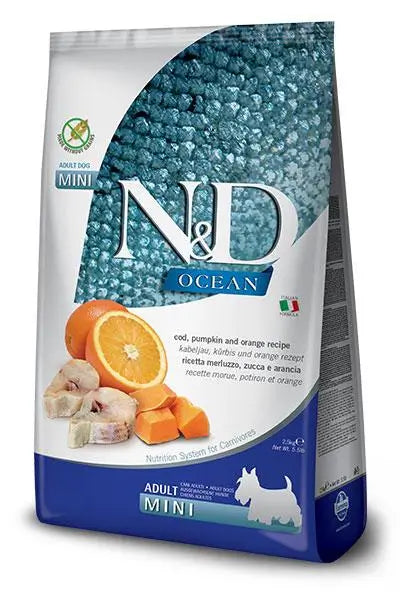 Farmina N&D Dog Ocean Ocean Pumpkin Mini Cod 800Gr, dog food