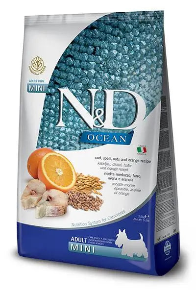 Farmina N&D Dog Ocean Ocean Low Grain Mini Cod 800Gr, dog food