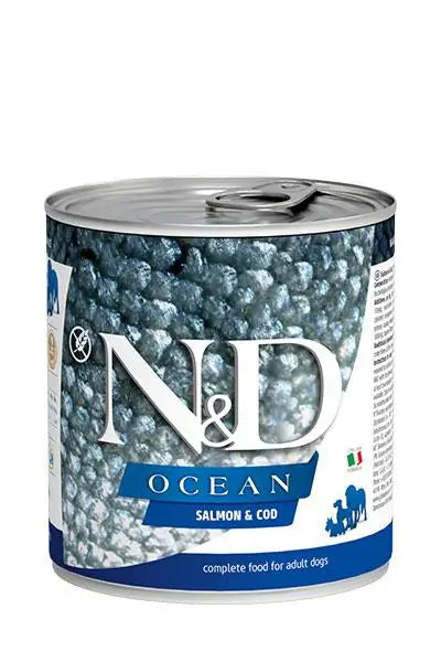 Farmina N&D Dog Ocean Ocean Salmon Cod Box 6X285Gr, wet dog food