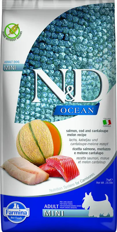 Farmina N&D Dog Ocean Ocean Salmon Codfish Mini 7Kg, dog food