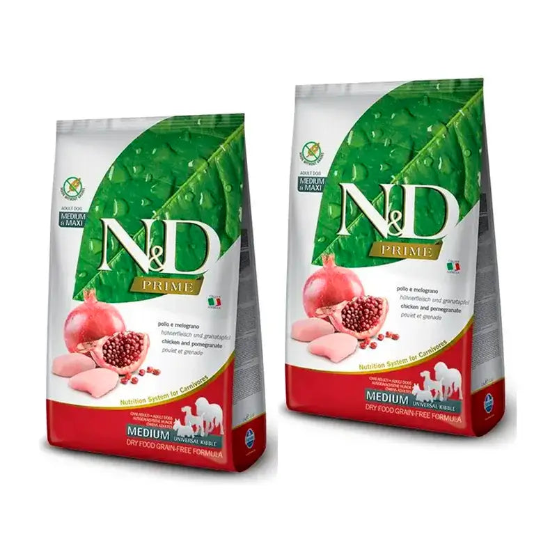Farmina N&D Dog Prime Medium Maxi Chicken dog food, Pack 2 x 12Kg