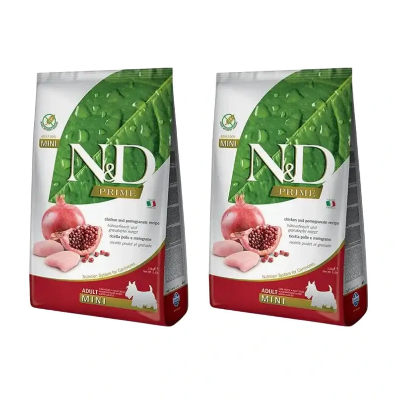 Farmina N&D Dog Prime Mini Chicken 2,5Kg, Dog Food, Pack Of 2