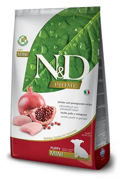 Farmina N&D Dog Puppy Prime Mini Chicken 2,5Kg, dog food for puppy dogs