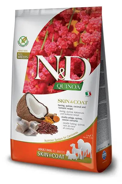 Farmina N&D Dog Quinoa Skin Coat Herring 7kg dog food