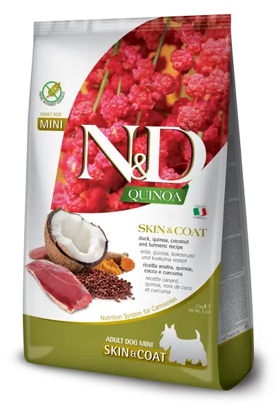 Farmina N&D Dog Quinoa Skin Coat Duck Mini 2,5Kg, dog food