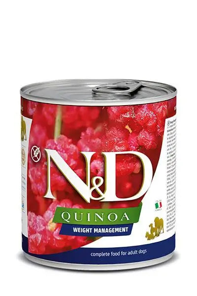 Farmina N&D Dog Quinoa Weight Management Box 6X285Gr, wet dog food