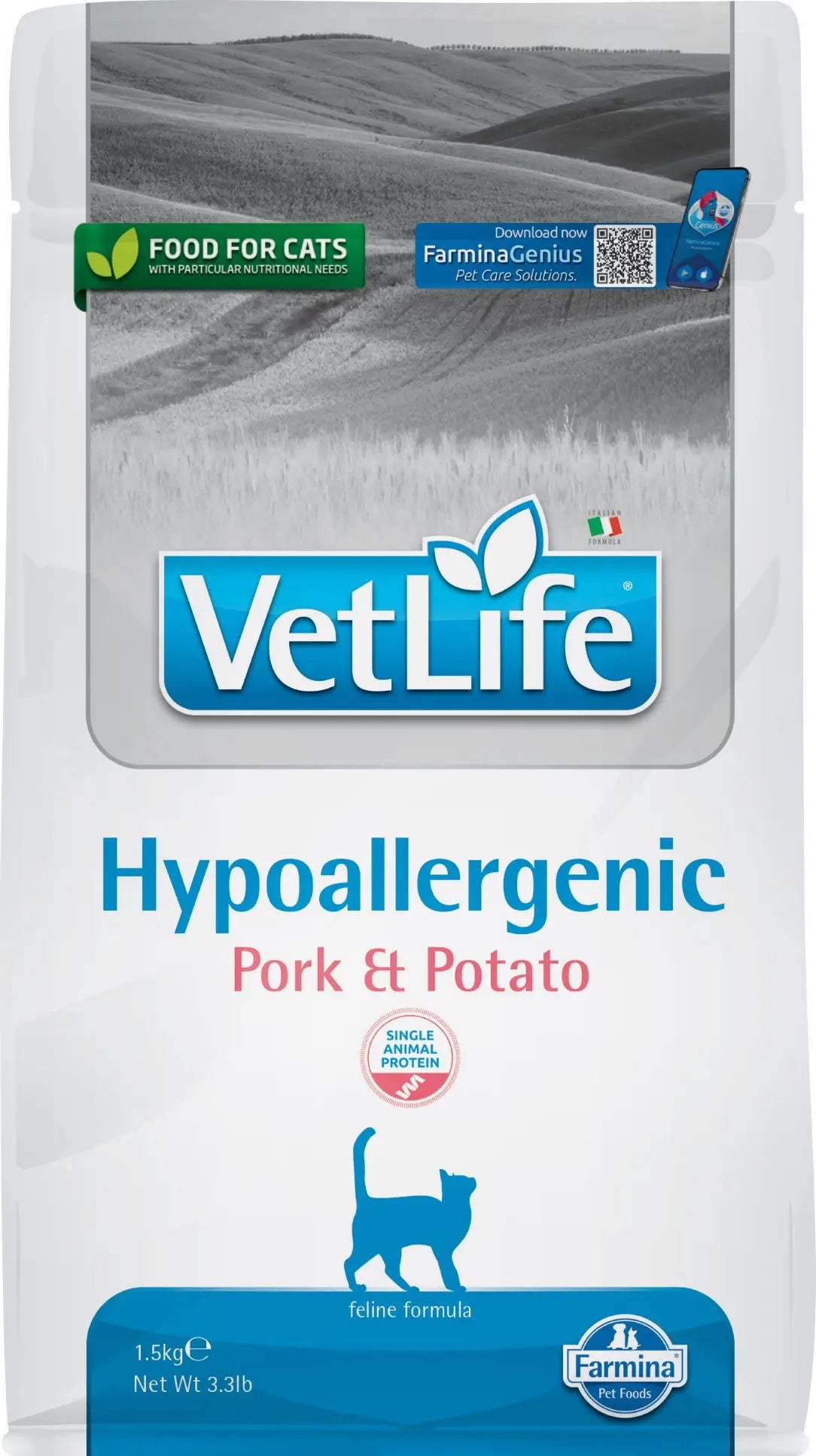 Farmina Vet Life Cat Hypoallergenic Pig Adult 400Gr, cat food