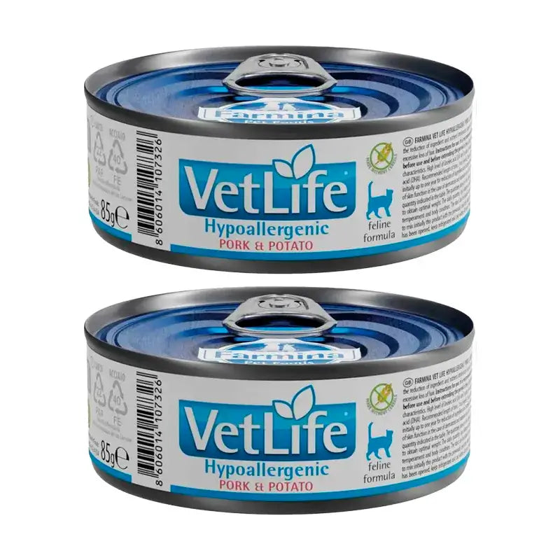 Farmina Vet Life Cat Hypoallergenic Pig, Pack 2 x Box 12X85Gr