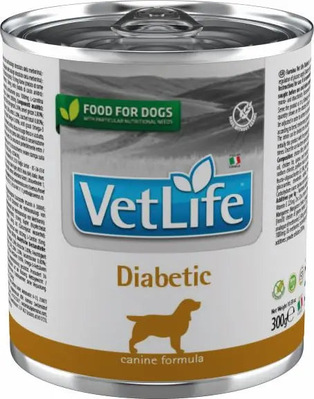 Farmina Vet Life Natural Diet Dog Diabetic 6X300Gr, wet food for dogs