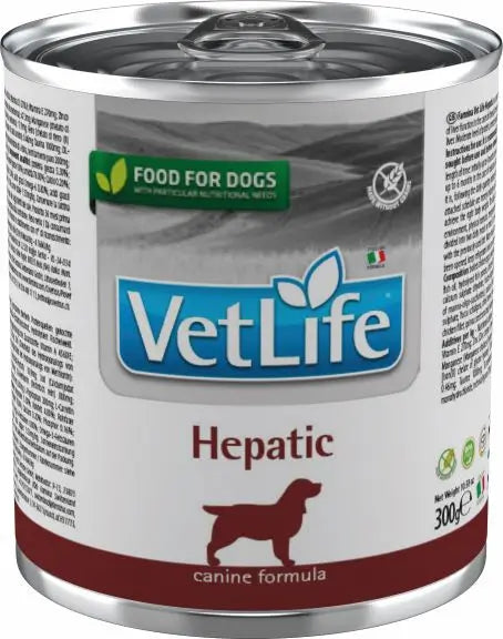 Farmina Vet Life Natural Diet Dog Hepatic 6X300Gr, wet food for dogs