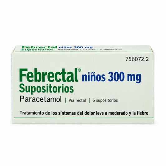 Febrectal Enfants 300 mg Paracetamol 6 Suppositoires
