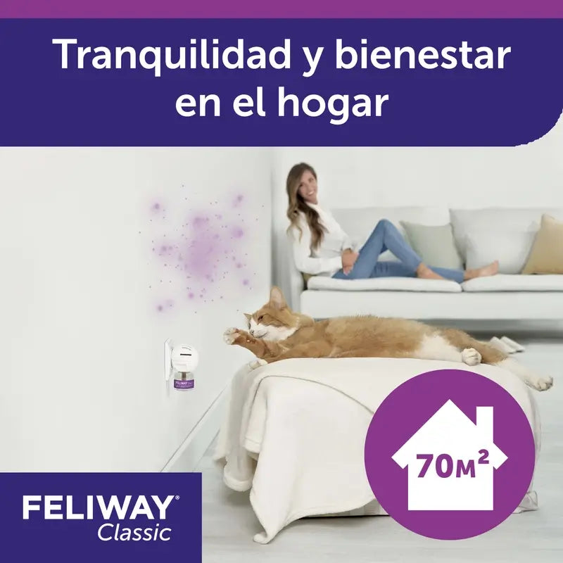 Ceva Feliway Classic Diffuseur + Recharge 48 ml Antistress