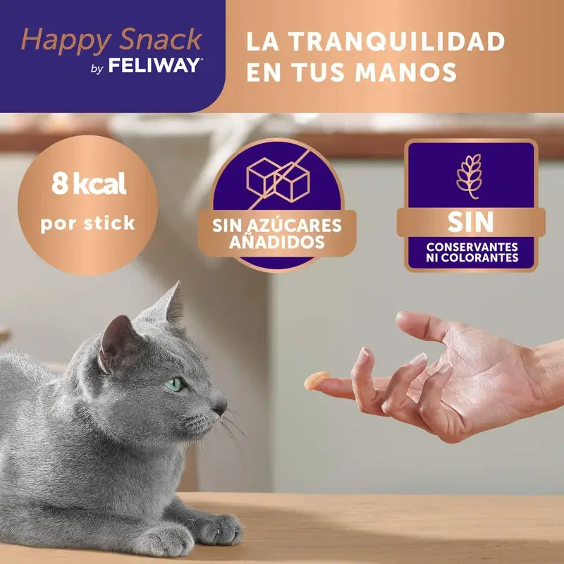Feliway Happy Snack Saveur Poulet, 24 sachets
