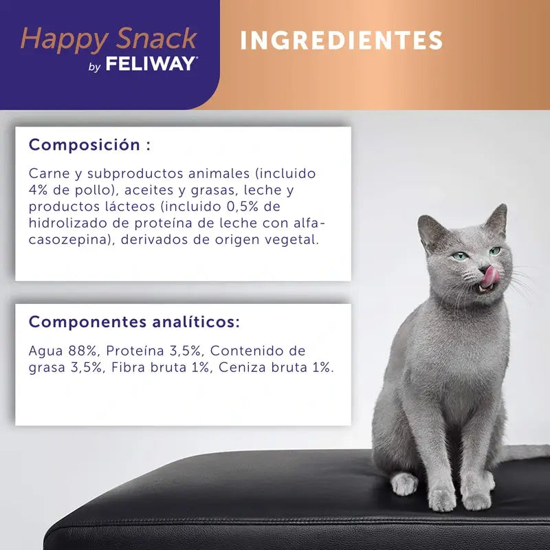 Feliway Happy Snack Saveur Poulet, 24 sachets