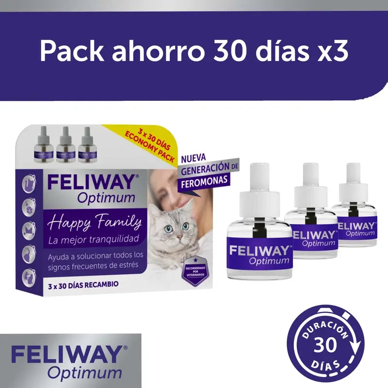 Feliway Optimum 3 Recharges