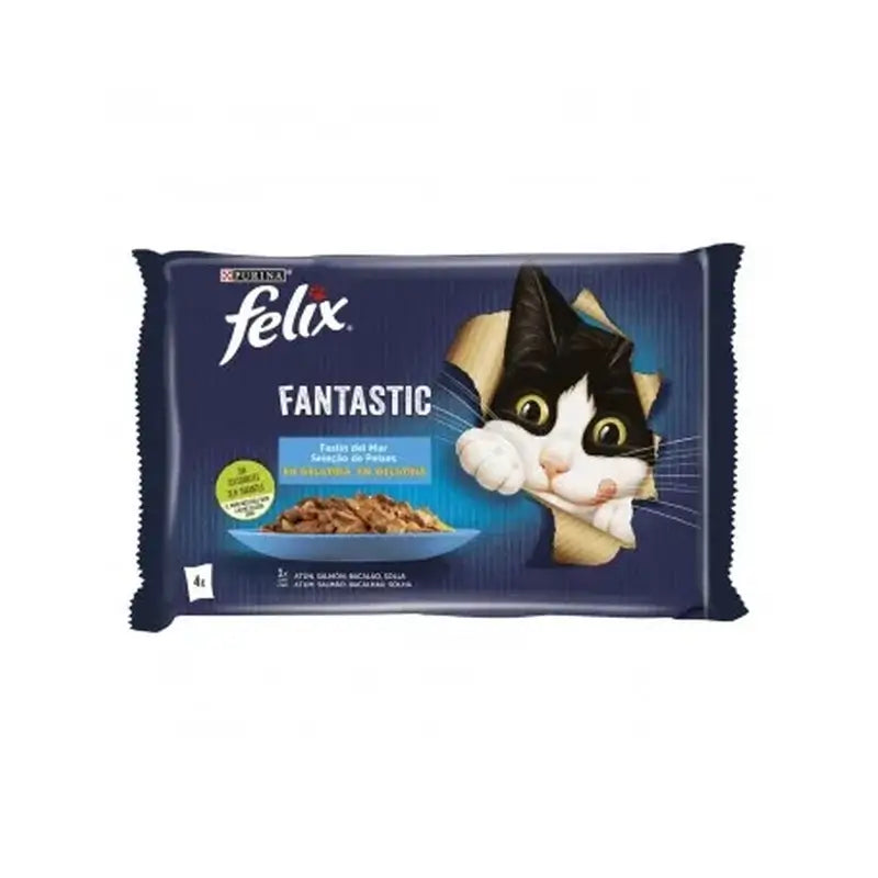 Felix Fantastic Feast From The Sea 12X4X85Gr, Wet Cat Food