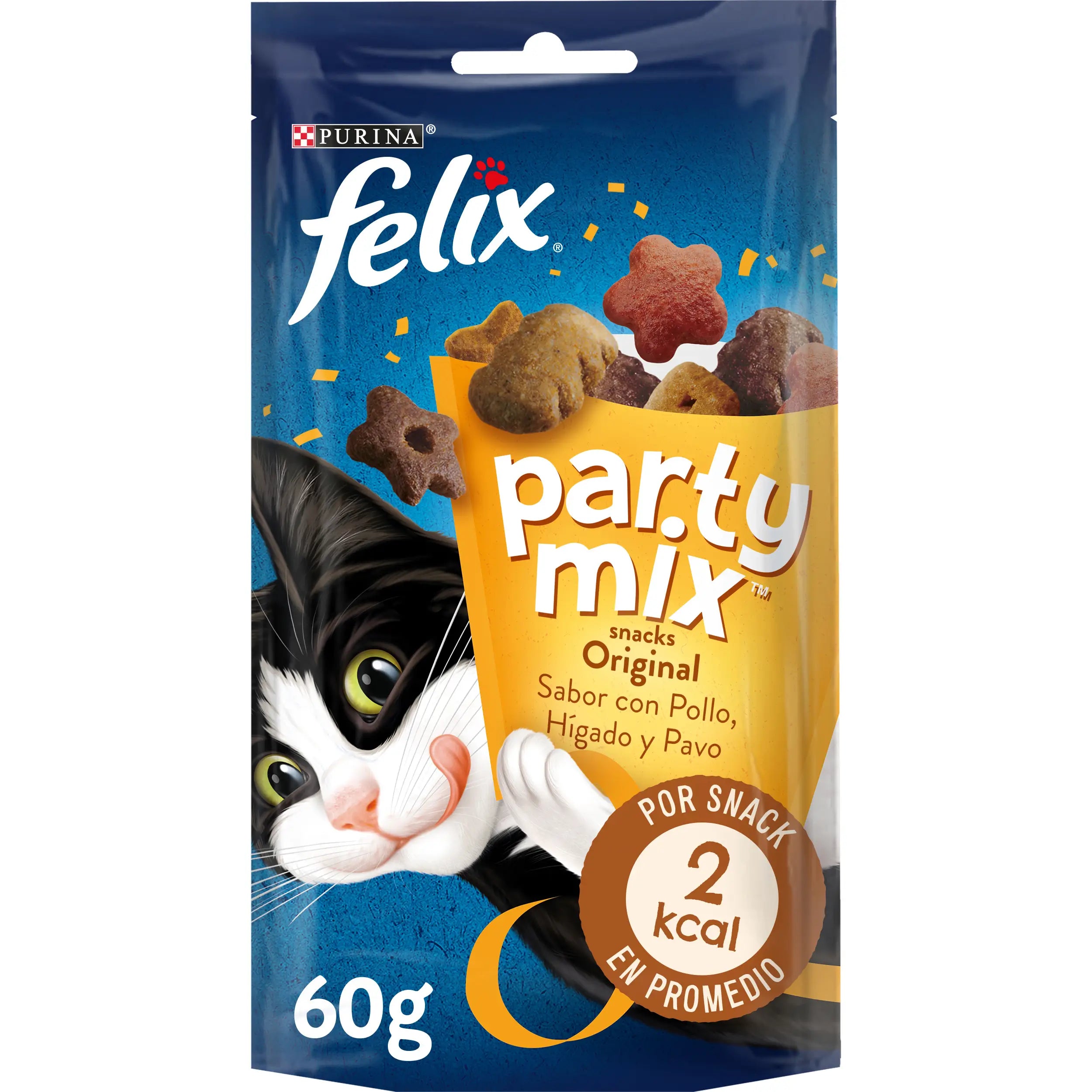 Felix Party Feline Mix Original Box 8X60Gr, wet food for cats
