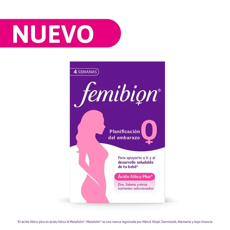 Femibion 0 Planification de la grossesse avec acide folique plus, 28 comprimés
