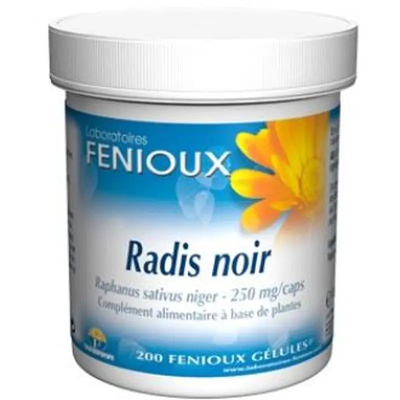 Fenioux Black Radish 250Mg. 200 Capsules