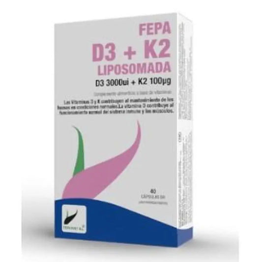 Fepadiet Fepa-Vitamin D3+K2 Liposome 40 Capsules