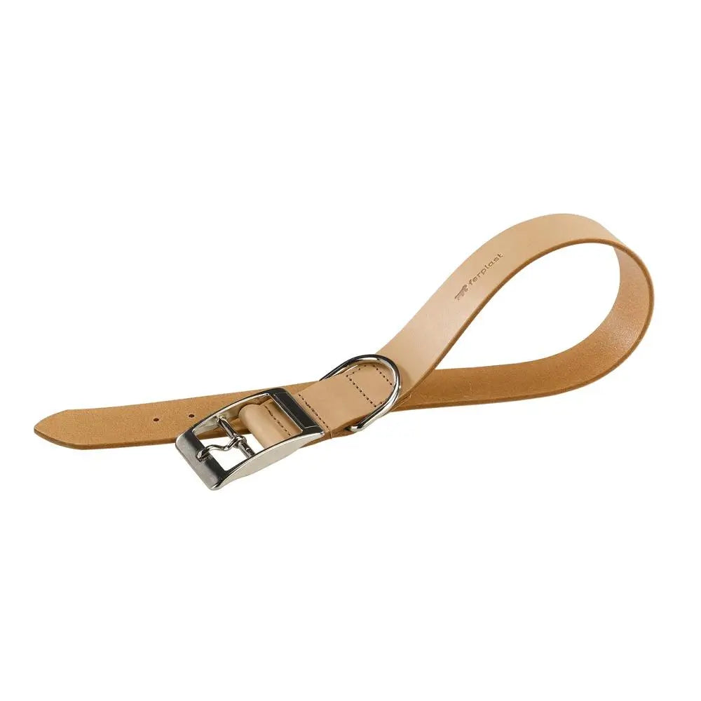 Ferplast Natural Leather Collar C 15 35 Beige