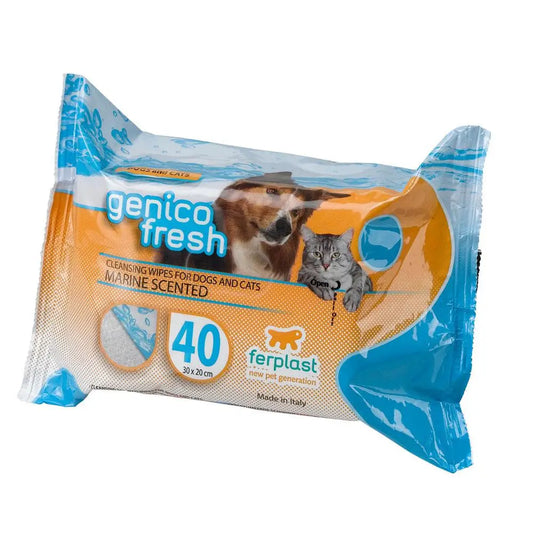 Ferplast Genico Fresh Dog & Cat Wipes Marine 40 Units