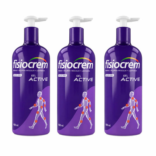 Fisiocrem Gel Active 600 ml, lot de 3
