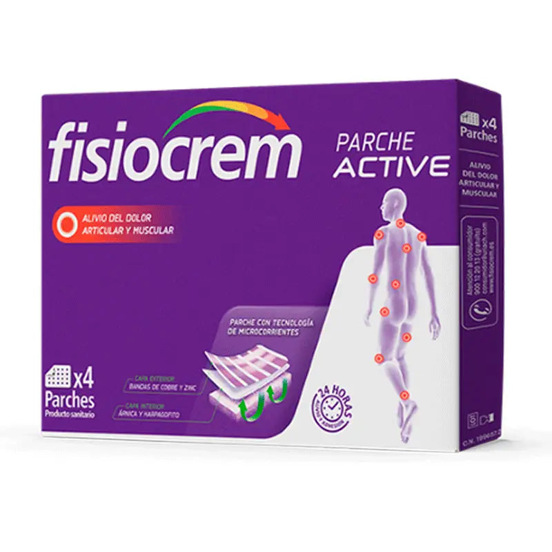 Fisiocrem Active Patch 4 Patches 7X9,5Cm