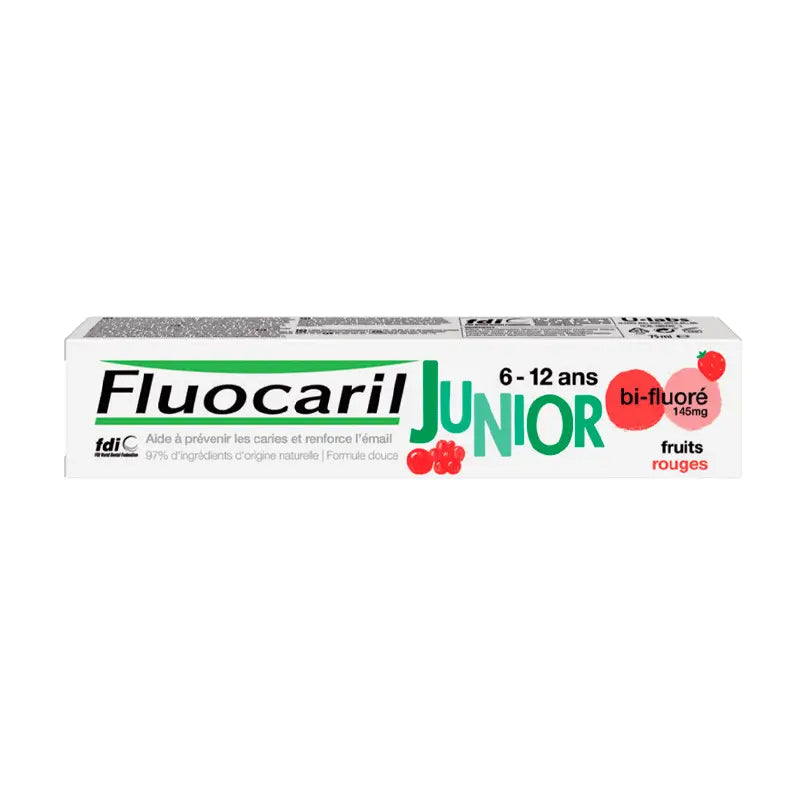 Fluocaril Junior Red Fruit Gel 75 ml
