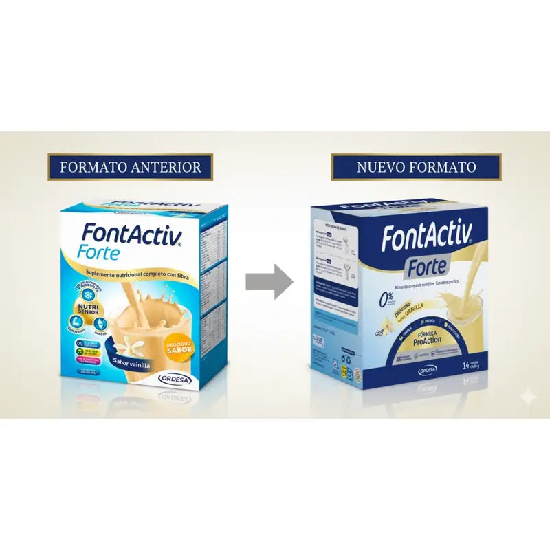 FontActiv Forte Vanille, 14X30 g